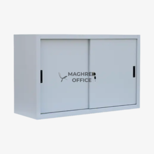 Armoire basse à portes coulissantes en métal, armoires métalliques