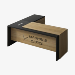 bureau Dublin en forme de L pour bureau de direction moderne