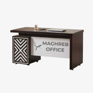 Bureau individuel moderne avec caisson de rangement design