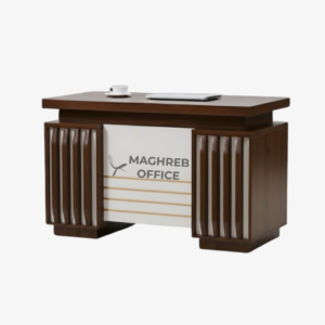 Bureau professionnel individuel en bois avec façade décorative design