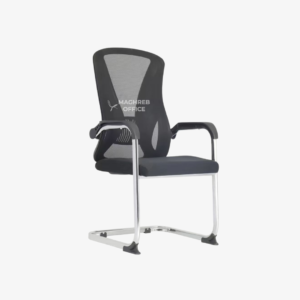 Chaise de bureau pour salle de conférence en mesh noir