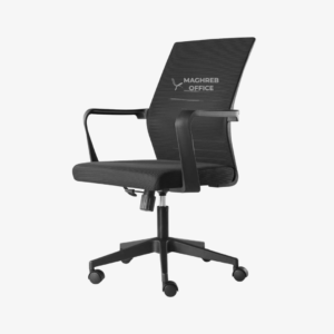 Chaise de travail ergonomique – Siège pivotant confortable avec roulettes