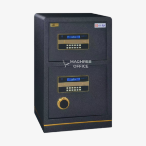 Coffre-fort double compartiment à code électronique
