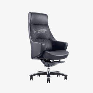 Fauteuil de bureau ergonomique de luxe en cuir