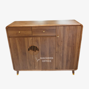 Meuble de rangement contemporain à finitions artisanales