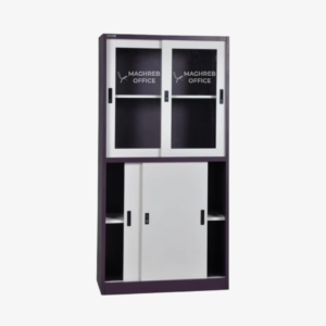 Mobilier de classement en métal avec portes coulissantes, armoires métalliques