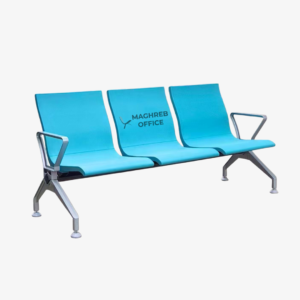 Siège d’accueil collectif design bleu