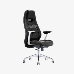 Siège exécutif moderne en cuir avec dossier ergonomique inspiré racing