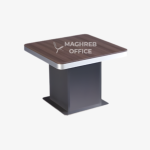 Table carrée moderne pour espace collaboratif, mobilier de bureau