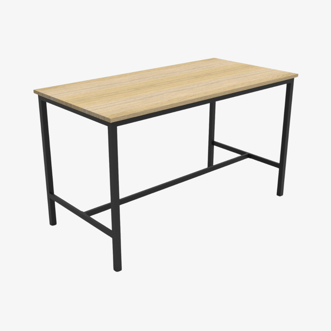 Table en structure métallique