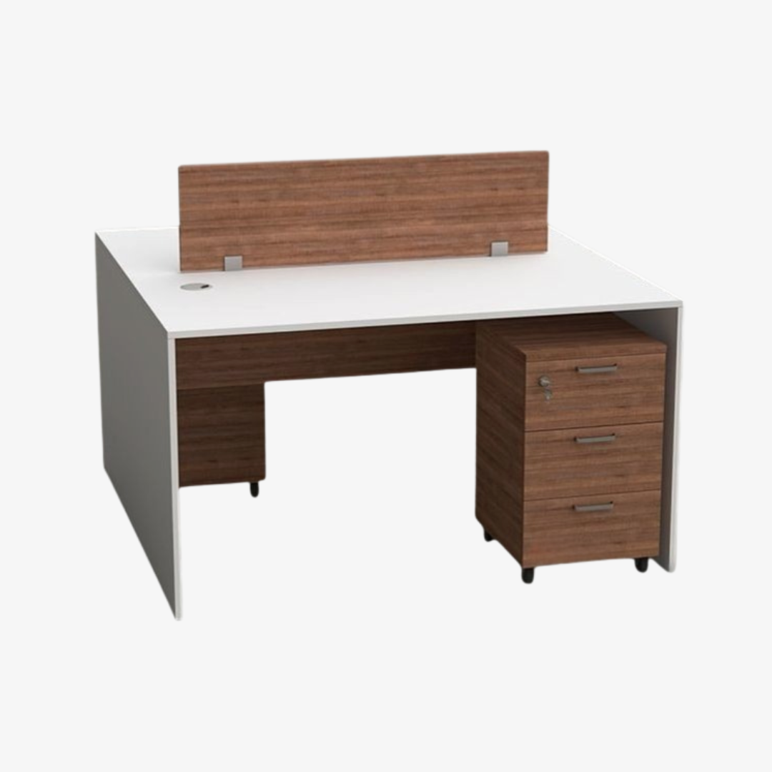 Bureau multiposte en bois MDF
