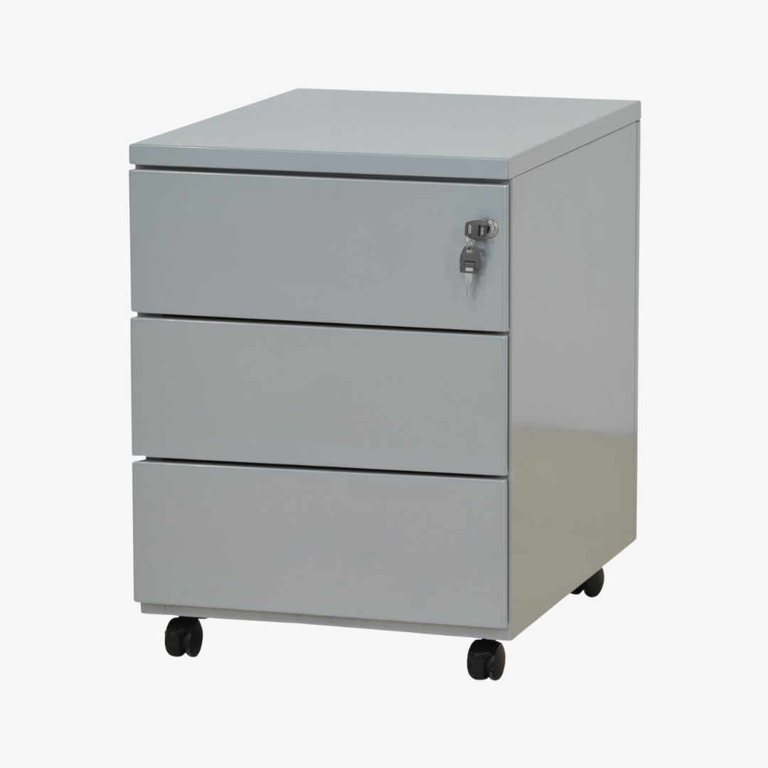 Caisson métallique 3 tiroir avec des roues